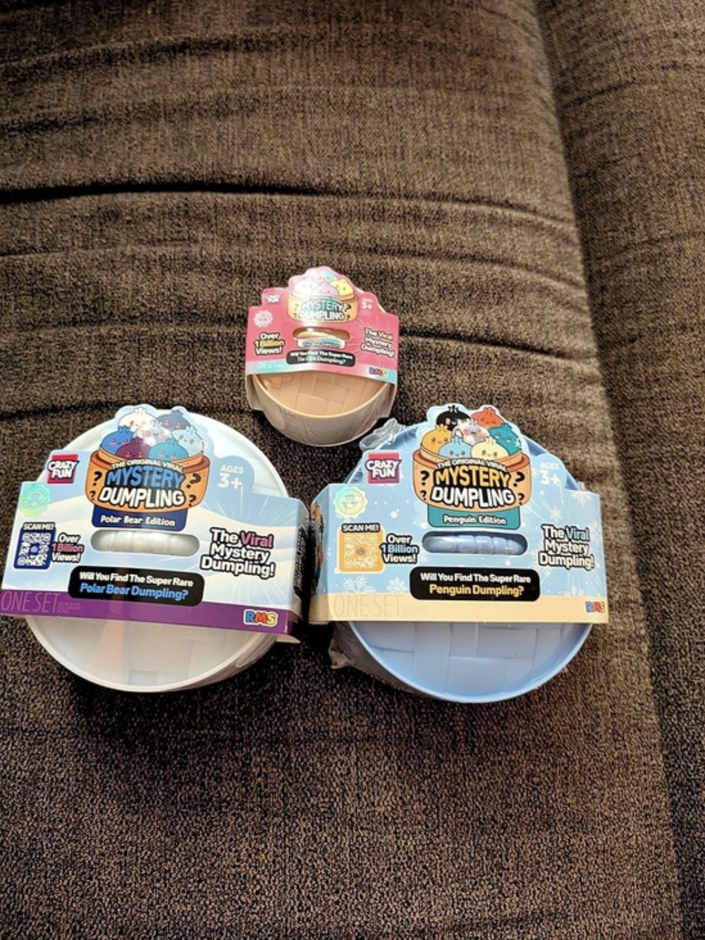 Crazy Fun The Original Viral Mystery Dumpling Mystery Dumpling Toys Set of 3 NWT